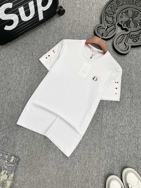 Moncler Mengkou 2023ss spring and summer high-quality cotton short-sleeved T-shirt - Image 3