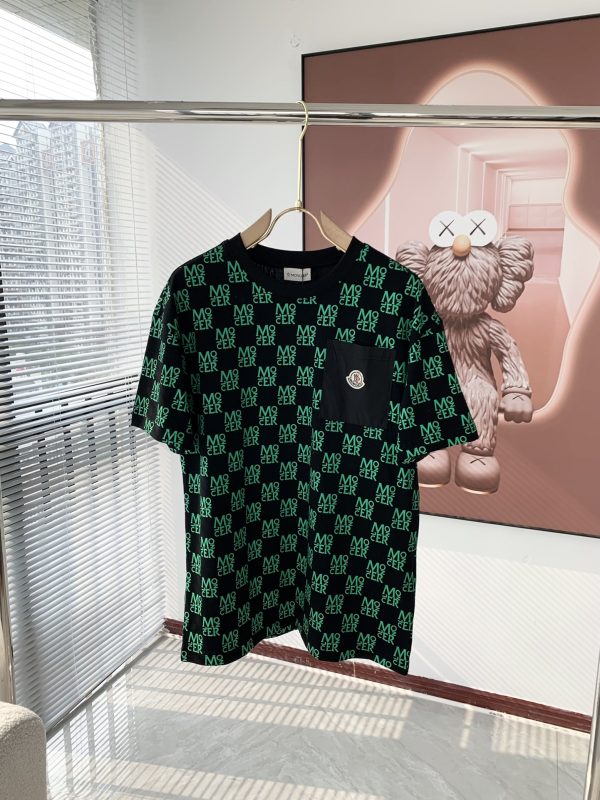 Moncler Mengjia 2023 spring and summer men and women same style ? couple models latest trade order short-sleeved T-shirt