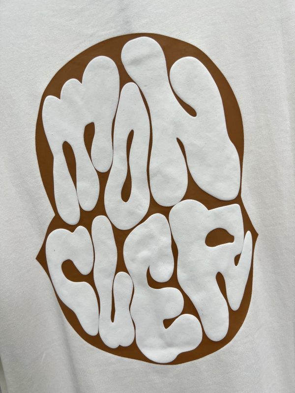 Hot selling new on 【Pure original product】【Top original replica】 - Moncler & Moncler-23ss summer new heavy industry foaming process printing brand icon and letter logo decoration embellishment, Round neck short-sleeved T-shirt, unisex - Image 8