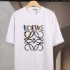 High-quality LOEWE23 new style, high-quality ?Heavy double yarn 280g32 counts, smooth cotton washable feel, front and rear high-end embroidery printing
