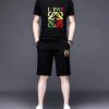 ? Brand [LOEWE] 2023 new men's short-sleeved shorts suit