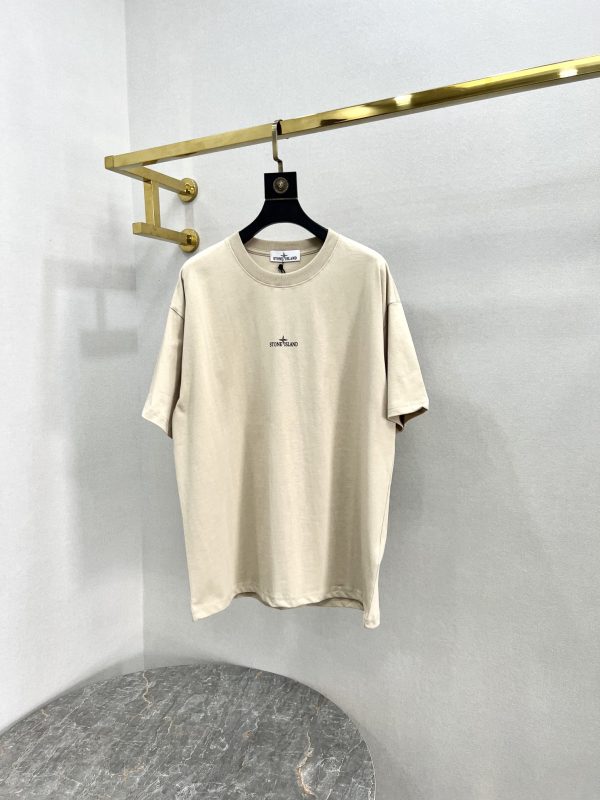 Stone island 23 spring and summer new letter round neck logo printing round neck short-sleeved T-shirt, upgraded fabric, invincible texture, The high-quality stone island short sleeves that can be felt as soon as you get started - Image 6