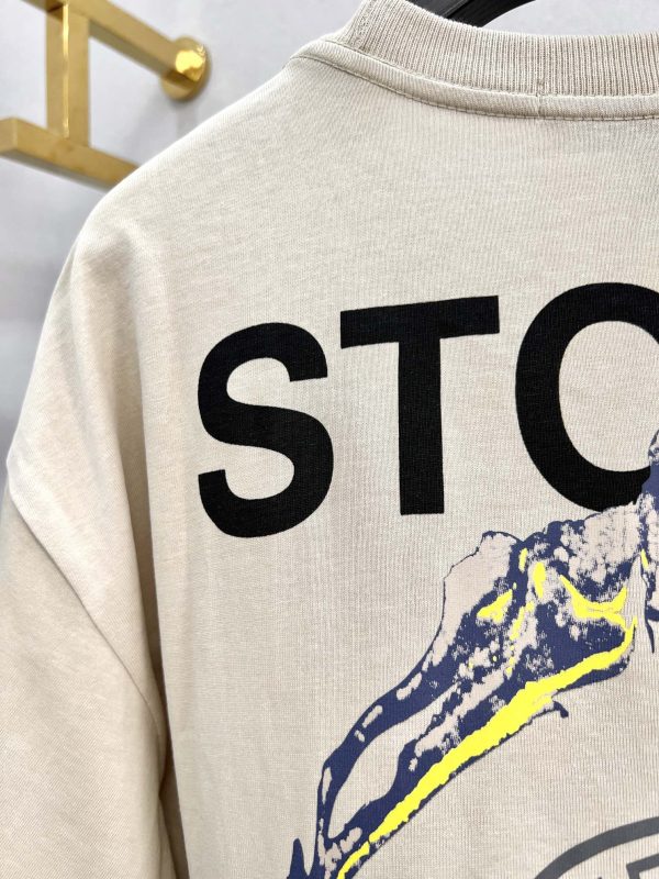 Stone island 23 spring and summer new letter round neck logo printing round neck short-sleeved T-shirt, upgraded fabric, invincible texture, The high-quality stone island short sleeves that can be felt as soon as you get started - Image 10