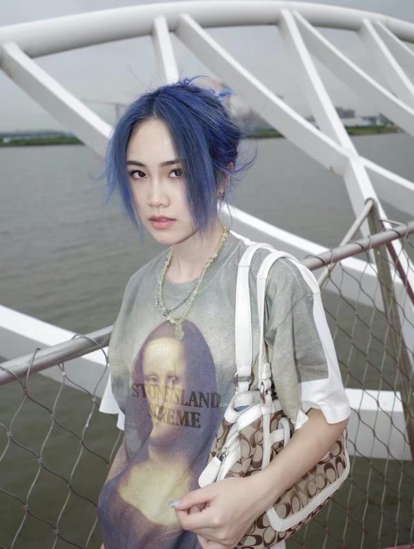 Supreme SS22 Week12 x STONE ISLAND Stone Island joint Mona Lisa logo letter Logo round neck short-sleeved T-shirt - Image 4