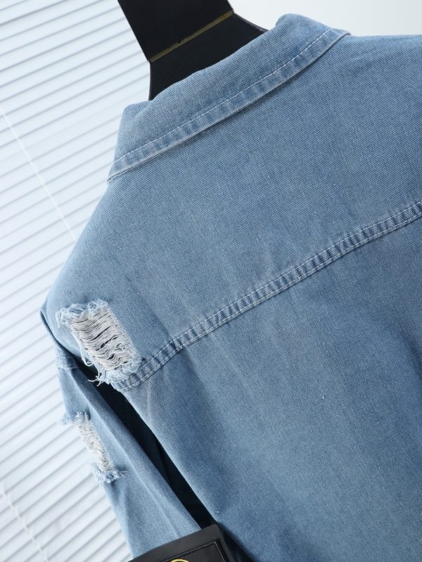 Stone island 2022 autumn and winter counter latest denim jacket ? Original three-dimensional tailoring design Denim denim fabric for customer - Image 9