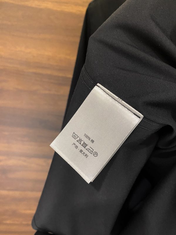 DIOR 2023 early spring new product counter casual long-sleeved shirt! Perfectly embroidered logo text, seamless tailoring Imported 80-count ultra-high-count mulberry silk cotton, soft and comfortable to the touch - Image 18