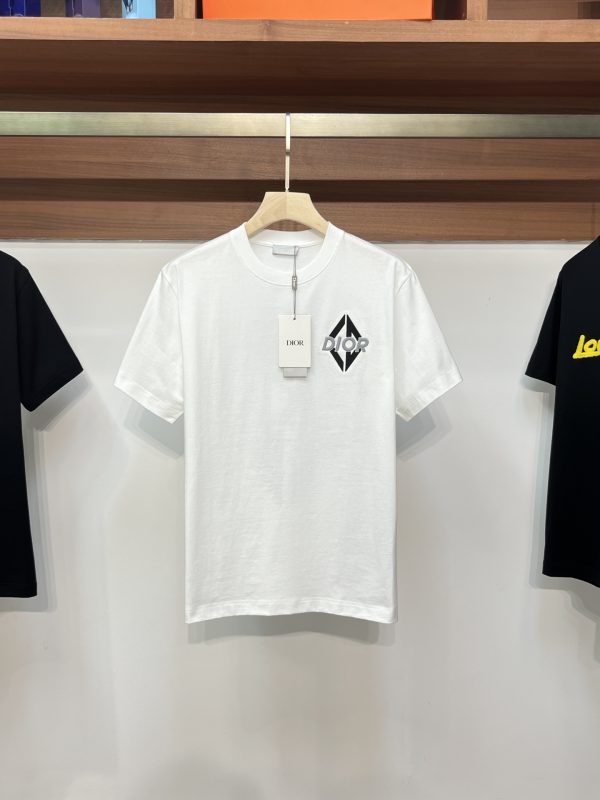 Dior 2023 spring and summer new men's and women's same style ? short-sleeved T-shirts, available at counters at the same time! Customized exclusive cotton fabric - Image 5
