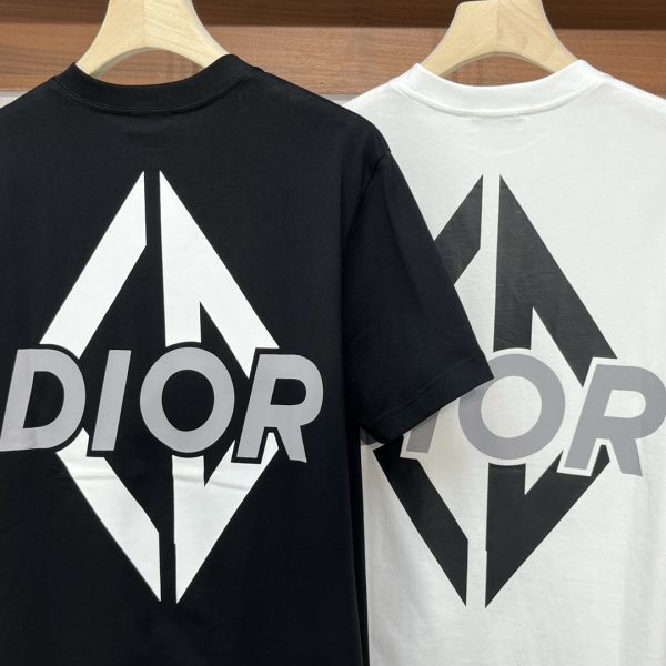 Dior 2023 spring and summer new men's and women's same style ? short-sleeved T-shirts, available at counters at the same time! Customized exclusive cotton fabric - Image 7