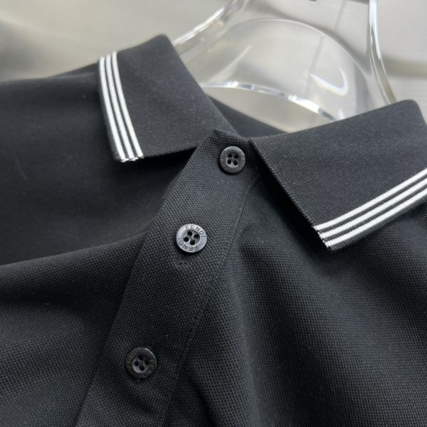 Fendi 2023ss summer new men's lapel short-sleeved T-shirt POLO shirt, high-end version! Custom-made fabrics with high breathability and comfort - Image 6