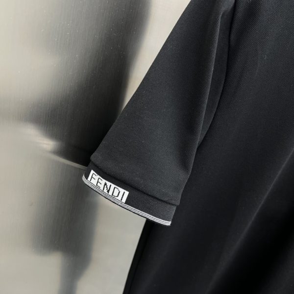 Fendi 2023ss summer new men's lapel short-sleeved T-shirt POLO shirt, high-end version! Custom-made fabrics with high breathability and comfort - Image 4
