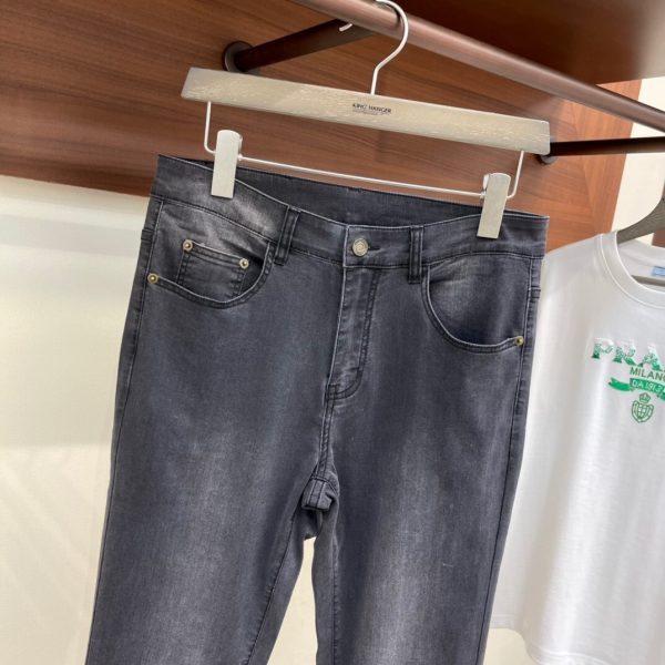 YSL/Yves Saint Laurent 2023 spring and summer new European counters Super A purchasing level overseas trading company order source, top original single high-end men's custom fashion slim straight-leg jeans - Image 5