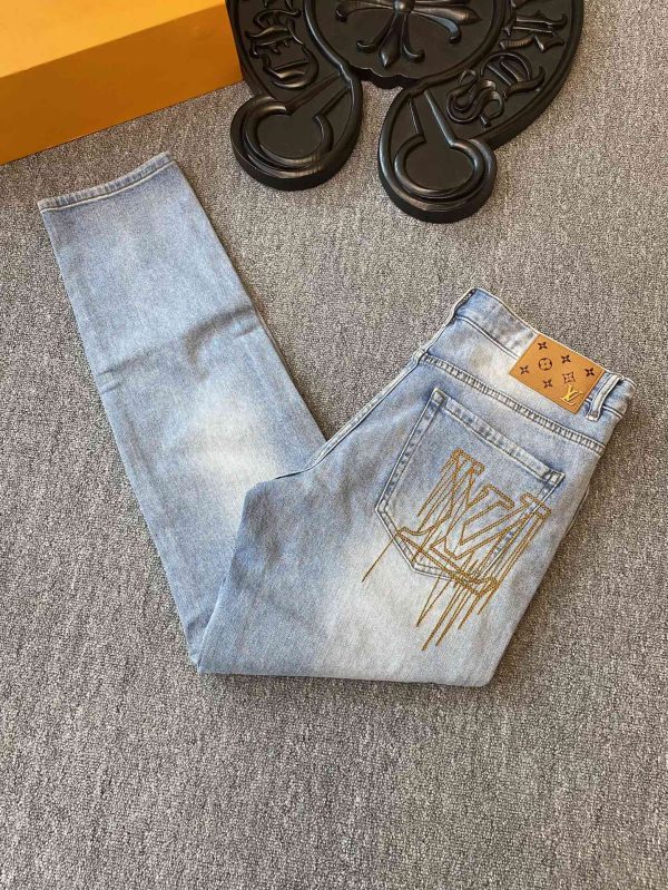 YSL 23 spring and summer original single men's fashion casual denim jeans, Hong Kong foreign company channel goods, high-end Japanese OEM products, heavy platinum quality products - Image 8