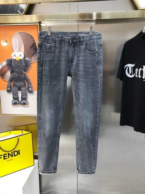 YSL Saint Laurent 2023 Spring and Summer New Men's Slim Skinny Jeans Official Website Synchronization Simple Fashion Hot Style ✨✨High-end Customization