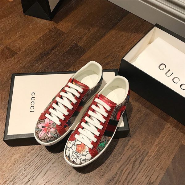 Guuci printed leather sneakers