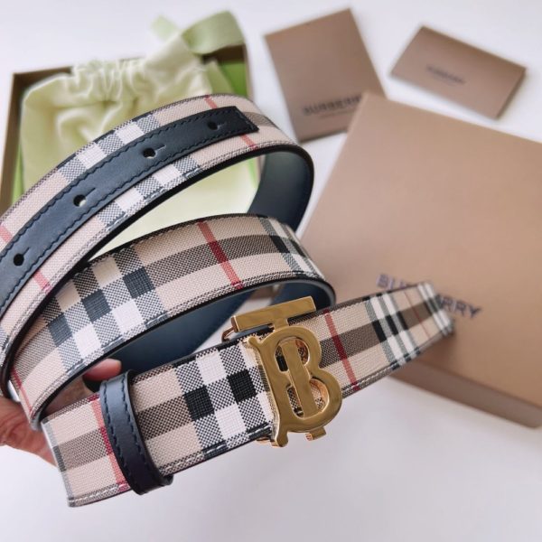Burberry TB Monogram Vintage Check Belt