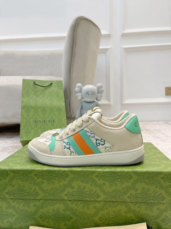 Newly upgraded Gucci dirty shoes for couples GG series distressed and casual D