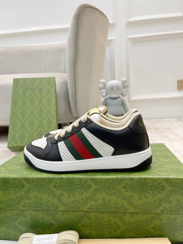 Newly upgraded Gucci dirty shoes for couples GG series distressed and casual H