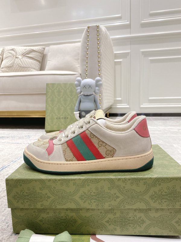 Newly upgraded Gucci dirty shoes for couples GG series distressed and casual Gucci B - Image 4