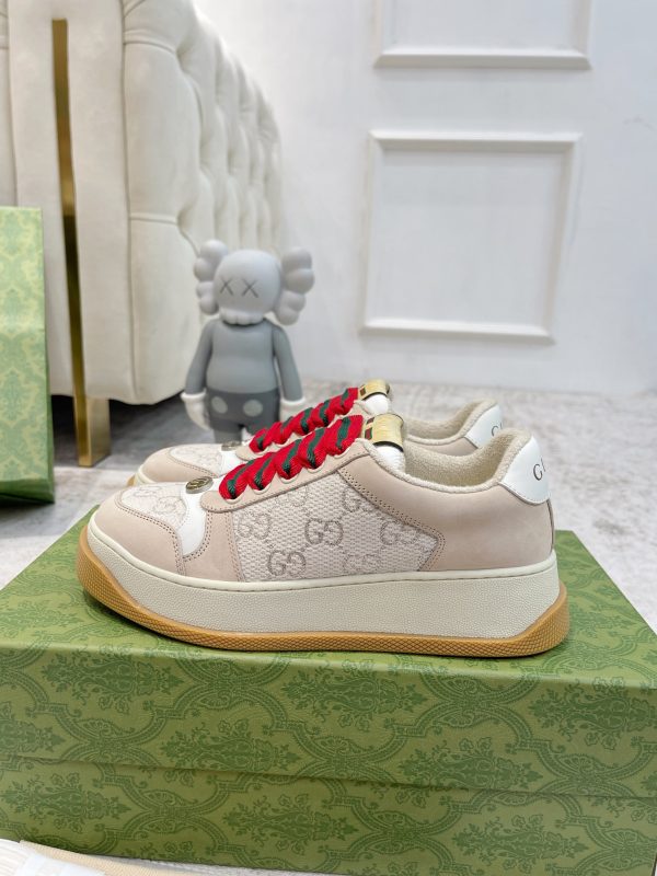 Newly upgraded Gucci dirty shoes for couples GG series distressed and casual Gucci D - Image 4