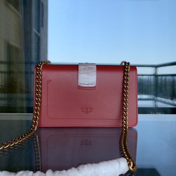 Pinko Swallow bag 2021 autumn and winter new classic leather chain shoulder handbag Bacchus bag E - Image 3