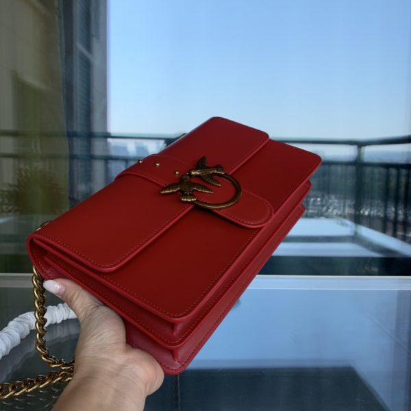 Pinko Swallow bag 2021 autumn and winter new classic leather chain shoulder handbag Bacchus bag E - Image 6