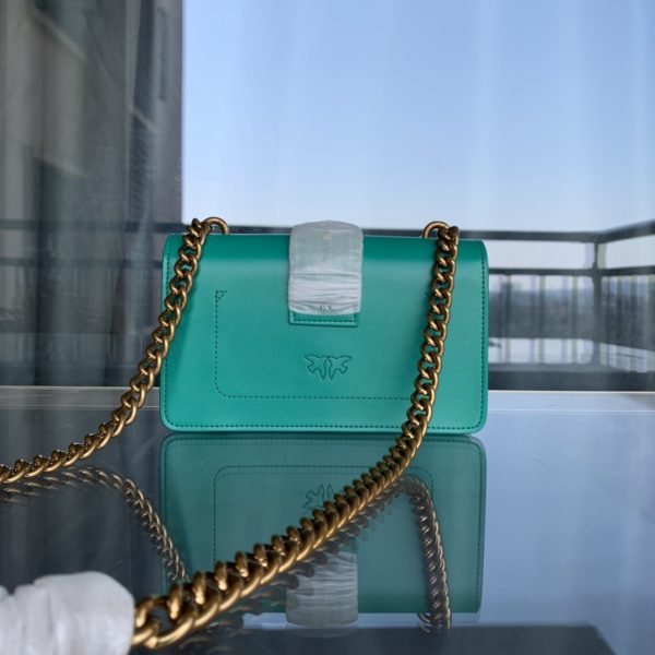 Pinko Swallow bag 2021 autumn and winter new classic leather chain shoulder handbag Bacchus bag F - Image 3