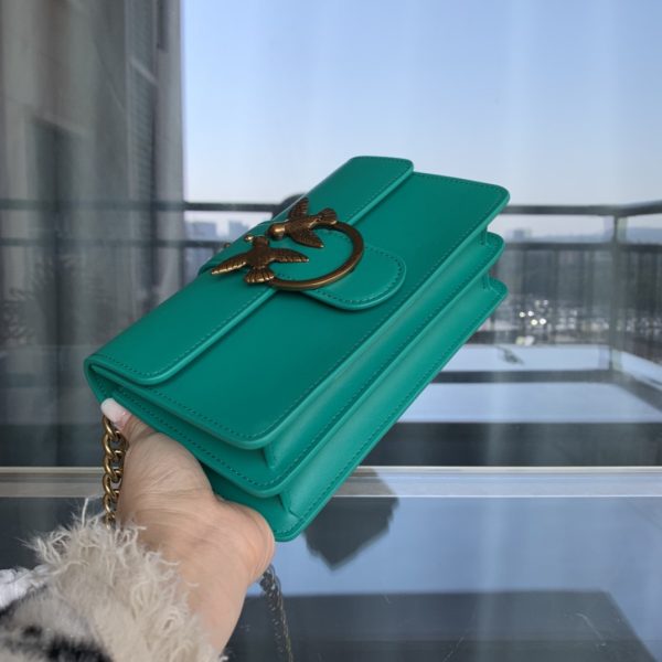 Pinko Swallow bag 2021 autumn and winter new classic leather chain shoulder handbag Bacchus bag F - Image 6