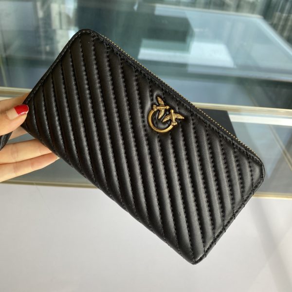 Pinko Wallet Women's Long Section 2021 New Trendy Fashion Sheepskin Clutch Bag Large Capacity Zipper Coin Purse Card Holder - Image 5