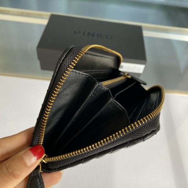 Pinko Wallet Women's Long Section 2021 New Trendy Fashion Sheepskin Clutch Bag Large Capacity Zipper Coin Purse Card Holder - Image 8