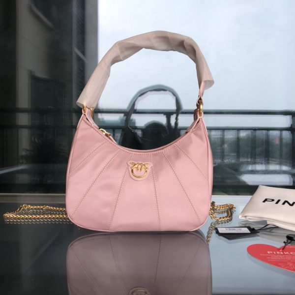 PINKO autumn and winter half-moon portable underarm crossbody bag 1P22FDY7K3 E
