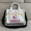 Marc Jacobs Canvas Shopping Bag New Style With Long Shoulder Strap Detachable Adjustable Fashion Simple Dust Bag C