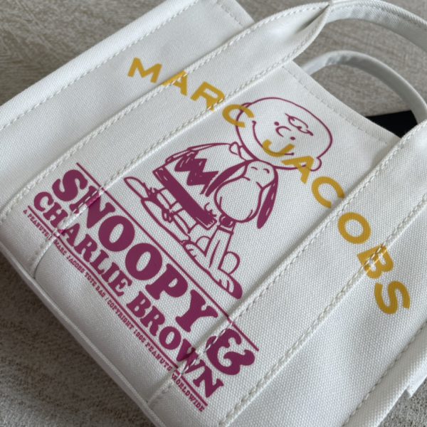 Marc Jacobs Canvas Shopping Bag New Style With Long Shoulder Strap Detachable Adjustable Fashion Simple Dust Bag C - Image 5