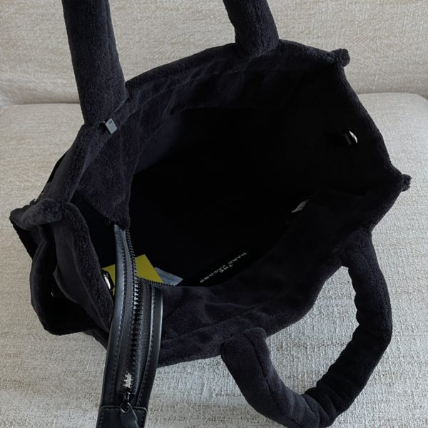 Marc Jacobs Tote Bag Autumn And Winter New Towel Bag Feels Soft And Comfortable With Long Shoulder Strap Detachable Adjustable Dust Bag Black - Image 7