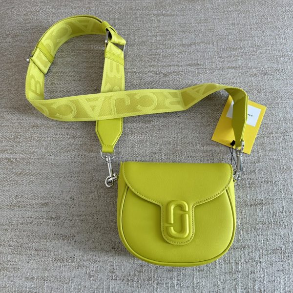 Marc Jacobs Shoulder Messenger Bag New Leather Shoulder Strap Detachable Adjustable Length Yellow