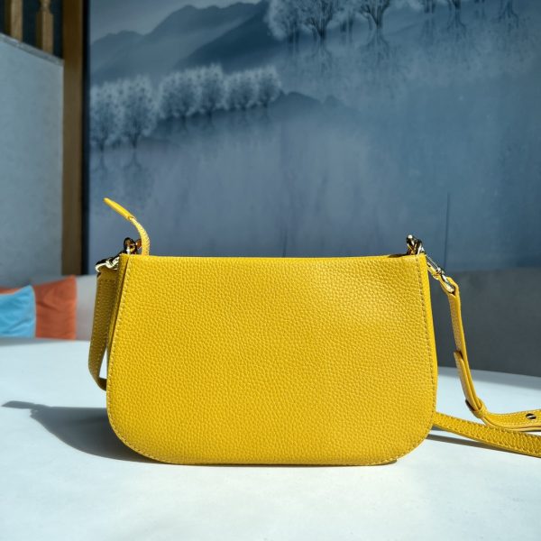 Marc Jacobs New Pure Original Half-Circle Messenger Bag Leather Shoulder Strap Adjustable Dust Bag Yellow - Image 3