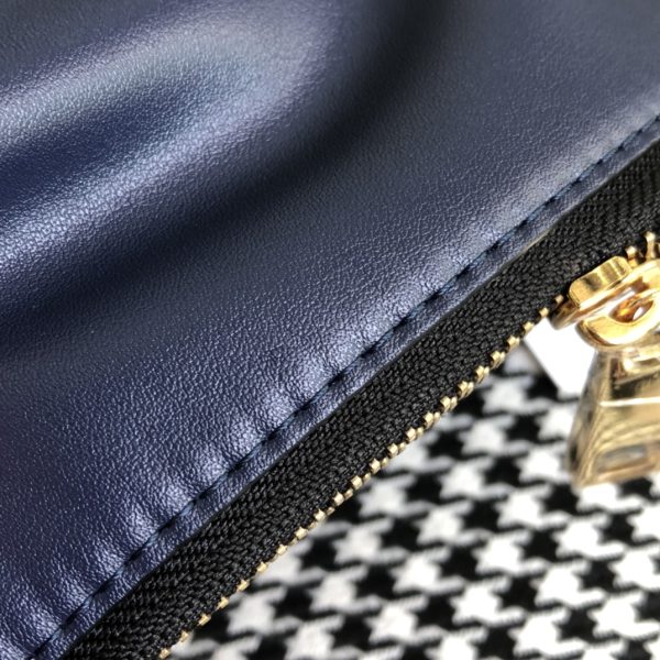 Marc Jacobs Crossbody Bag In Calfskin With Wide Fabric Shoulder Strap Navy blue - Image 8