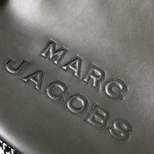 Marc Jacobs Crossbody Bag In Calfskin With Wide Fabric Shoulder Strap Black - Image 3