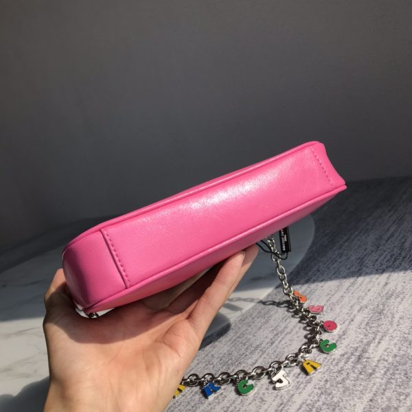 Marc Jacobs Devon Charm Purse Letter Chain Armpit Bag Shoulder! The Shoulder Strap Can Be Detached To Make A Necklace Red - Image 7