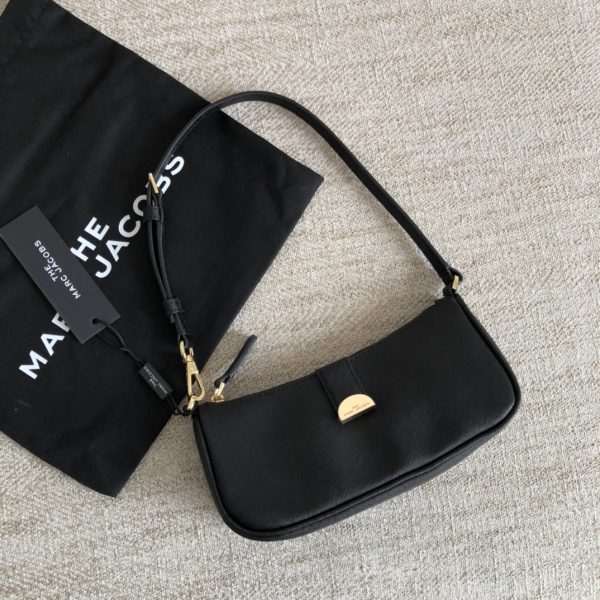 Marc Jacobs Crescent Bag Armpit Bag Shoulder Strap Adjustable Summer New Dust Bag Black