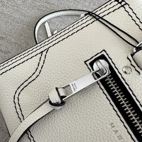Marc Jacobs Tote Cross-Body Bag Pebbled Top Cowhide Leather Ultra-Soft And Delicate Dust Bag White - Image 6
