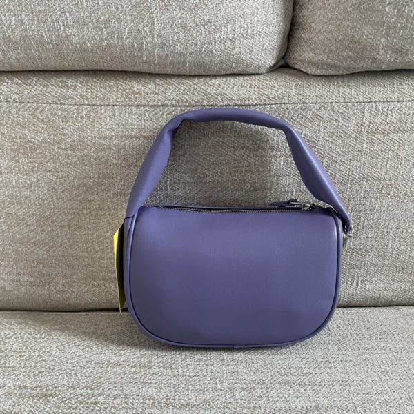 Marc Jacobs Tote Cross-Body Bag Pebbled Top Cowhide Leather Ultra-Soft And Delicate Dust Bag purple