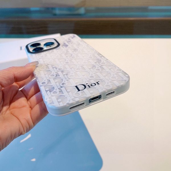 Dior translucent marble all-inclusive mobile phone case - Image 5