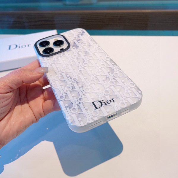 Dior translucent marble all-inclusive mobile phone case - Image 8