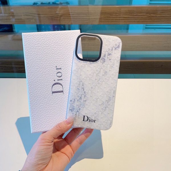 Dior translucent marble all-inclusive mobile phone case - Image 9