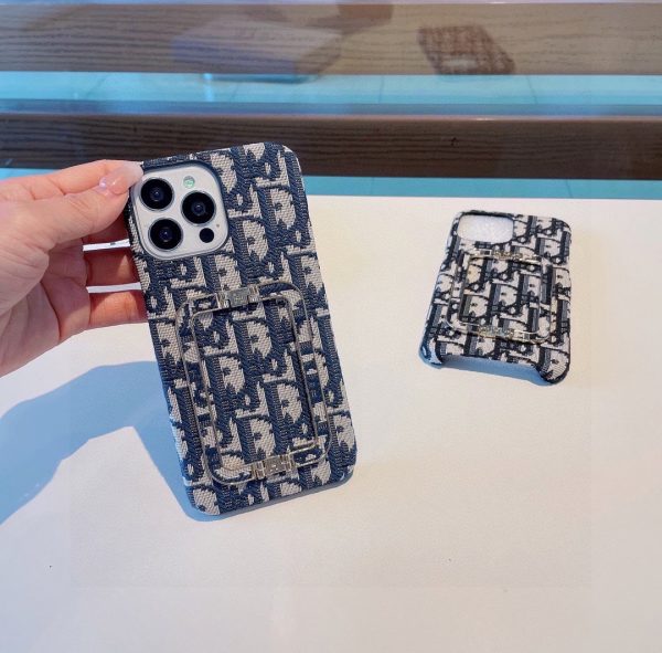 Embroidered fabric phone case H buckle wrist phone case square buckle can be used as a stand - Image 9