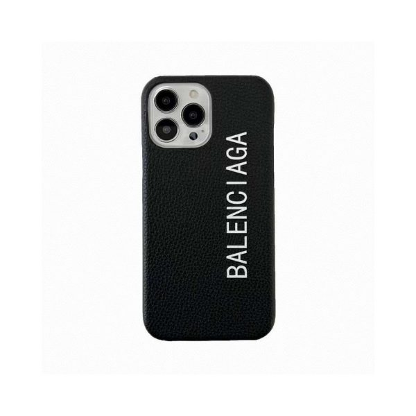 New arrival BALENCIAGA Balenciaga leather pattern half pack oil edge mobile phone case