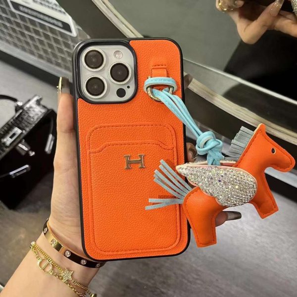 Hermes 2-in-1 card holder mobile phone case