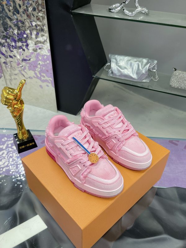 Louis Vuitton Trainer Maxi Sneakers Series Craft denim C