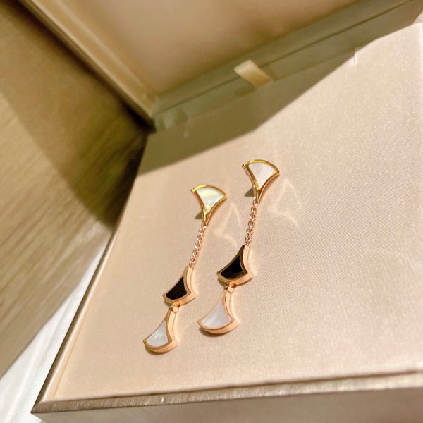 BVLGARI tassel skirt in rose gold and 18k stud earrings - Image 7
