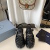 Prada is super hot for the latest spring/summer serrated Roman ultra-light platform sandals H